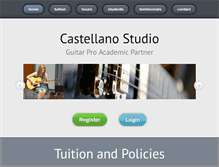 Tablet Screenshot of castellanostudio.com